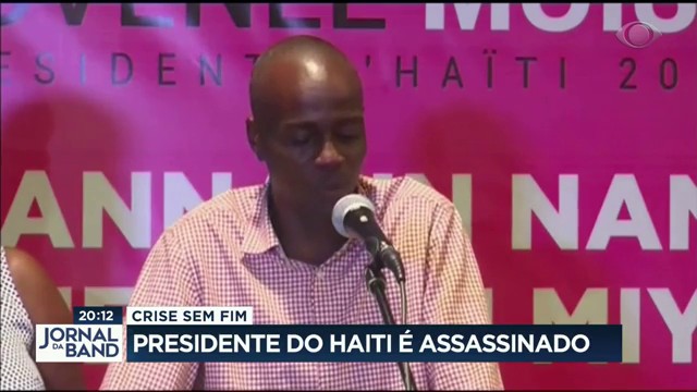 Crise e assassinato do presidente do Haiti Reprodução TV