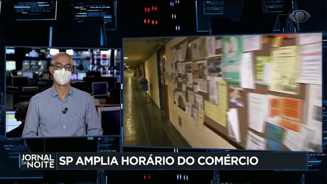 SP amplia horário do comércio após queda nas internações Reprodução TV