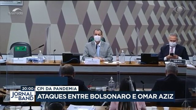 CPI cobra resposta de Bolsonaro sobre Covaxin Reprodução TV