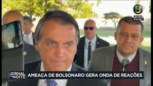 Ameaça de Bolsonaro contra as eleições gera onda de reações Reprodução TV