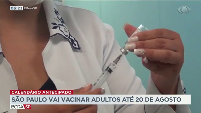 Vacinação é antecipada em SP Reprodução TV