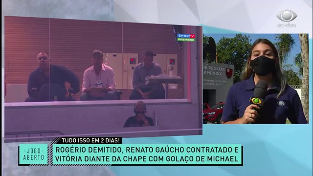 Deu Mengão! Flamengo vence a Chape sob os olhares de Renato Gaúcho Reprodução TV