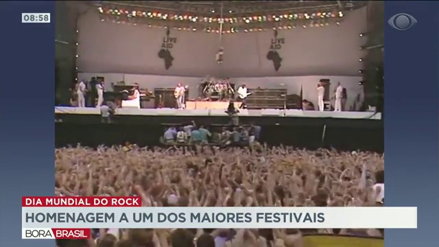 Dia do Rock celebra maior evento da história do entretenimento Reprodução TV