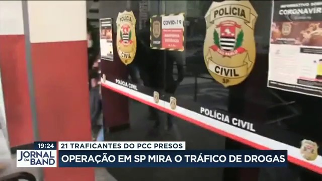 21 presos: operação em São Paulo mira o tráfico de drogas Reprodução TV