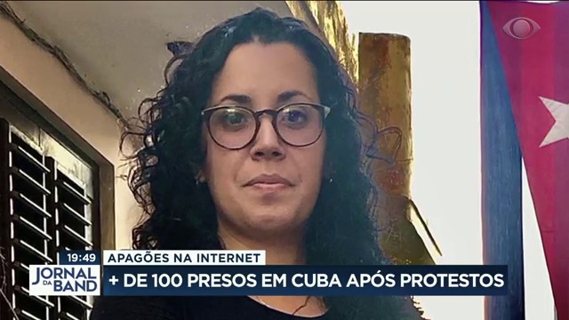 Após protestos, Cuba tem apagões na internet Reprodução TV