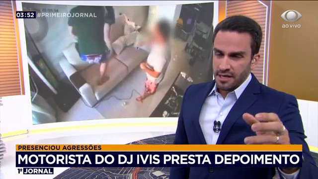 Motorista do DJ Ivis presta depoimento Reprodução TV