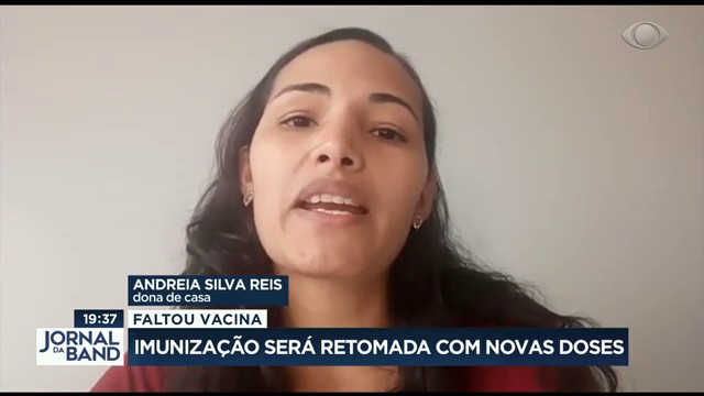 Imunização retomada com novas doses Reprodução TV