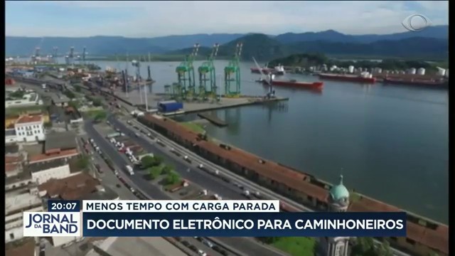 Documento eletrônico para caminhoneiros Reprodução TV