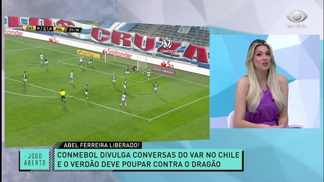 Com Abel Ferreira de volta, Verdão deve poupar contra o Atlético-GO Reprodução TV