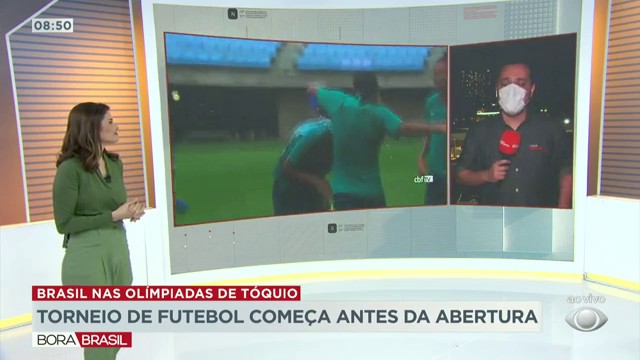 Torneio de futebol começa antes da abertura dos Jogos Olímpicos Reprodução TV