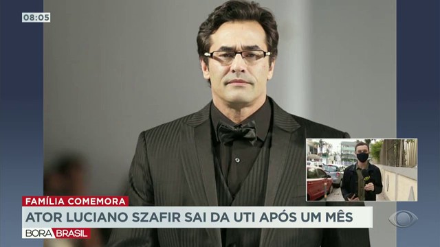 Ator Luciano Szafir sai da UTI após um mês Reprodução TV