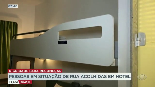 Pessoas em situação de rua são acolhidas em hotel na grande São Paulo Reprodução TV