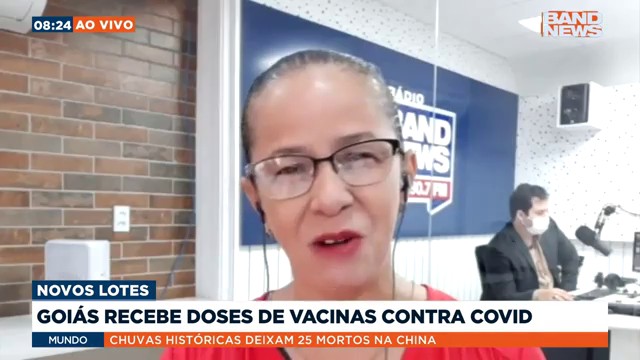 Goiás recebe doses de vacinas contra Covid