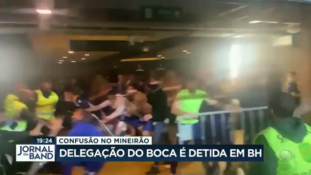 Confusão no Mineirão: delegação do Boca é detida em Belo Horizonte