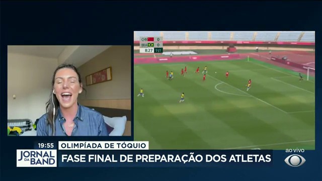 Fase final de preparação dos atletas  Reprodução TV