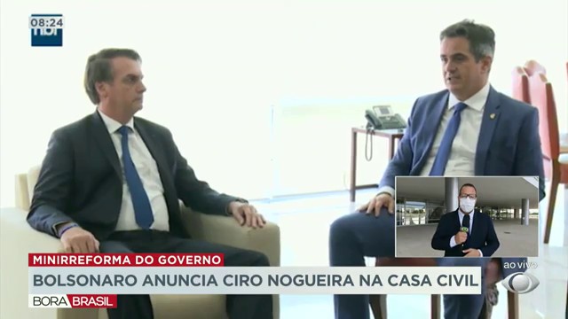 Bolsonaro anuncia Ciro Nogueira na Casa Civil Reprodução TV