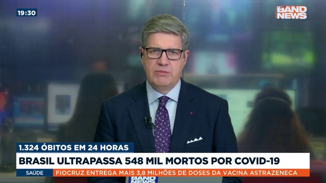 Brasil ultrapassa 548 mil mortos por Covid-19