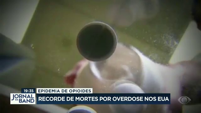 Recorde de mortes por overdose nos EUA Reprodução TV