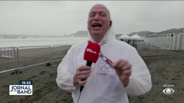 Olimpíada: tufão se aproxima, mar sobe e expectativa é de boas ondas