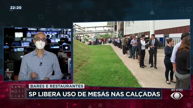 SP libera uso de mesas nas calçadas e eventos Reprodução TV