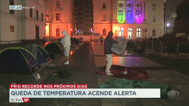 SP: queda de temperatura acende alerta  Reprodução TV