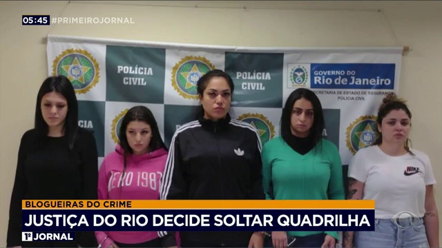 Blogueiras do crime’: justiça decide soltar quadrilha Reprodução TV