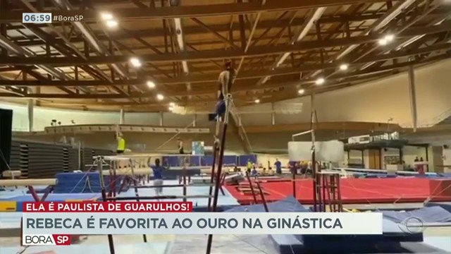 Rebeca é favorita ao ouro na ginástica Reprodução TV