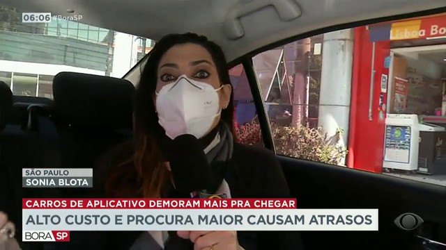 Carros de aplicativo demoram mais pra chegar Reprodução TV