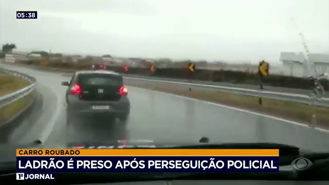 Ladrão preso após perseguição no Interior de SP