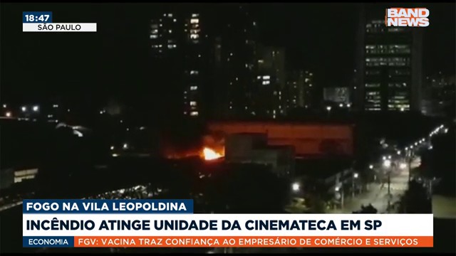 Incêndio atinge unidade da Cinemateca de São Paulo