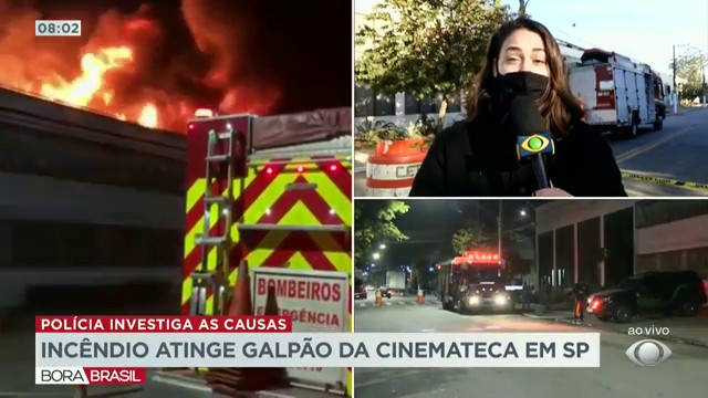 Incêndio destrói acervo da Cinemateca em São Paulo Reprodução TV