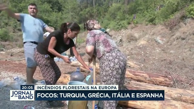 Incêndios florestais atingem a Europa Reprodução TV