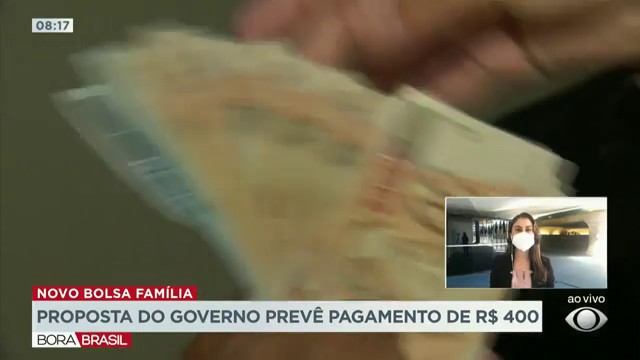 Proposta para novo Bolsa Família prevê pagamento de 400 reais 
