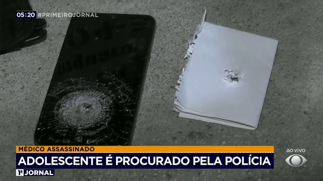 Médico assassinado: buscas pelo suspeito terminam em tiroteio Reprodução TV