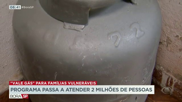 2 milhões de pessoas deverão receber vale gás em SP Reprodução TV