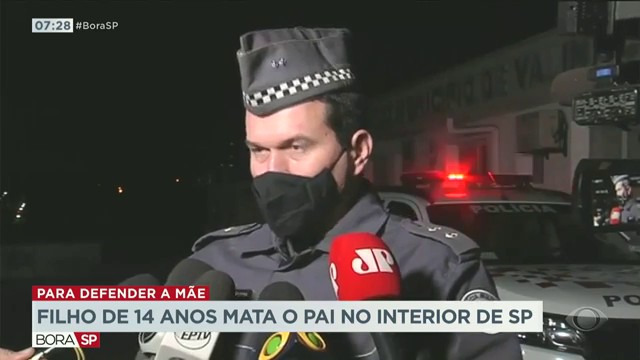 Filho de 14 anos mata o pai no interior de SP Reprodução TV