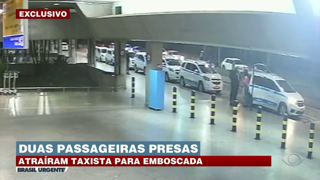 Polícia prende falsas passageiras que atraíram taxista para uma emboscada Reprodução TV