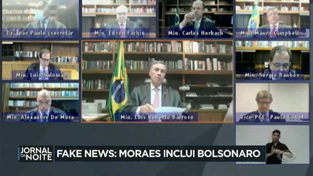 Jair Bolsonaro é inserido no inquérito das Fake News no STF Reprodução TV