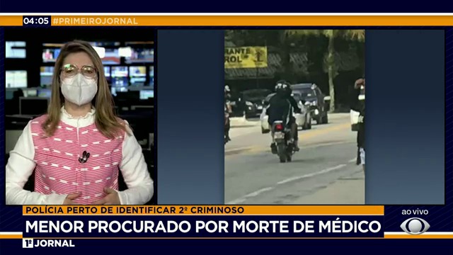 Polícia perto de identificar segundo suspeito de matar médico  Reprodução TV