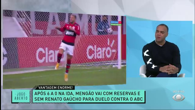 Após atropelar na ida, Mengão vai com reservas para enfrentar o ABC Reprodução TV