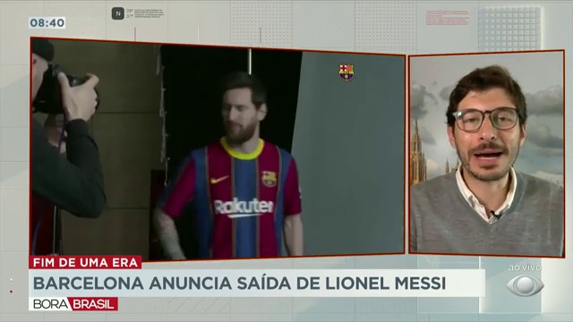 Barcelona anuncia saída de Lionel Messi Reprodução TV