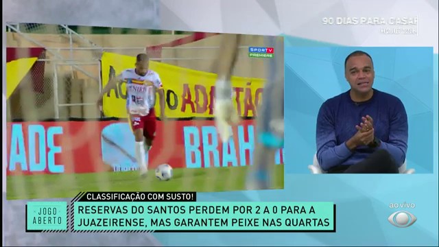 QUE SUSTO! Juazeirense vence a volta, mas o Peixe está nas quartas! Reprodução TV