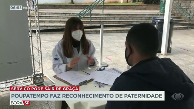 Poupatempo faz reconhecimento de paternidade Reprodução TV