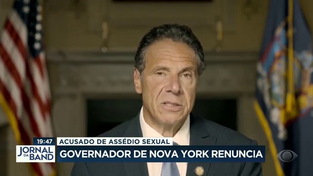 Governador de Nova York renuncia após denúncias Reprodução TV