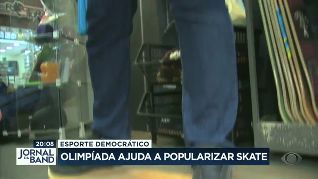 Olimpíada ajuda a popularizar skate  Reprodução TV