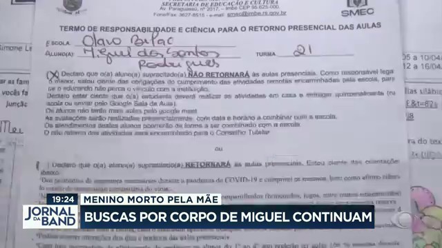 Menino morto pela mãe Reprodução TV