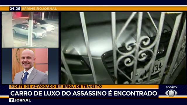 Atirador que matou advogado em briga de trânsito tem prisão decretada Reprodução TV