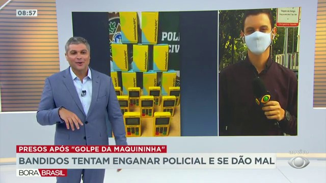 Dupla é presa após tentar enganar policial com golpe da maquininha