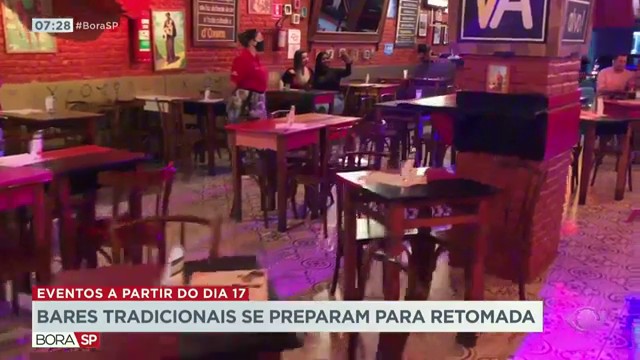 Bares tradicionais se preparam para retomada Reprodução TV