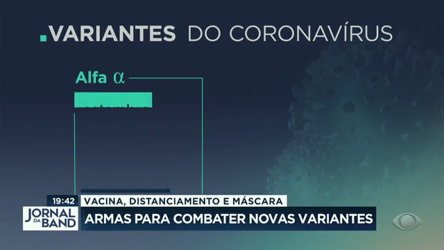 Vacina, distanciamento e máscara: armas para conter novas variantes Reprodução TV